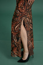 Load image into Gallery viewer, Paisley Off-Shoulder Dress w/ Belt