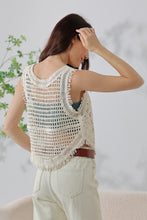 Load image into Gallery viewer, Crochet Button-Up Vest