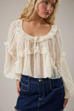Load image into Gallery viewer, Sheer Ruffle Blouse