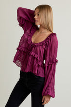 Load image into Gallery viewer, Sheer Ruffle Blouse